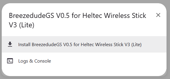 USB-Port-Auswahl im Browser